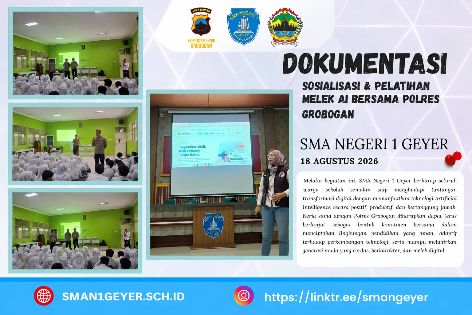 SOSIALISASI & PELATIHAN MELEK AI bersama POLRES GROBOGAN