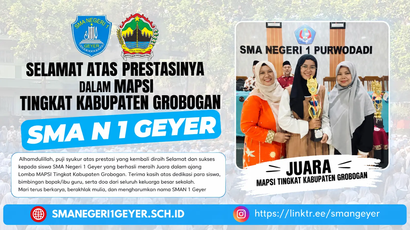 JUARA 2 VEDIO KONTEN KREATOR MAPSI KAB.GROBOGAN 2026